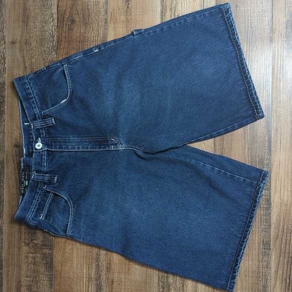 Vintage 90s Guess Jeans Pascal Wide Leg Painter's Shorts Size 36 x 14" - Picture 1 of 11